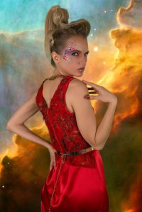 Michala Down against NASA background